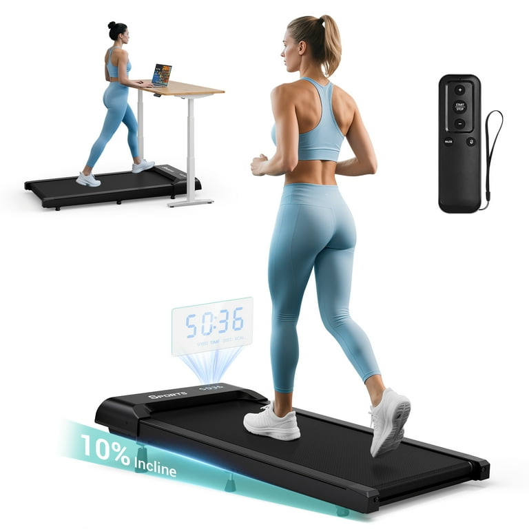 FitRx Pacer Walking Pad – Tappetino Da Camminata Sottoscrivania, Inclinazione, Capacità 260 Lb