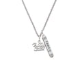 thumbnail image 2 of Delight Jewelry Silvertone All Star - Volleyball Silvertone Family Bar Charm Necklace, 23", 2 of 4