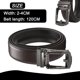 thumbnail image 2 of Cinturón de vestir para hombre: cinturón de cuero con trinquete de 1 1/4" con clic cómodo: el compañero perfecto para los zapatos de vestir para hombre, 2 of 6