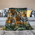 thumbnail image 2 of Orinice Tiger Blanket Soft Warm Tiger  Plush Throw Blanket Tiger Gifts for Tiger Lover Cozy Fluffy   Bedding Stuff Animal Decor Blanket for Girls Boys Kids Adults Women Bed Travel   40x50in, 2 of 6