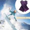 thumbnail image 5 of Guantes cálidos de invierno para mujer con dedos sensibles a la pantalla táctil Guantes de gamuza de otoño e invierno, 5 of 5