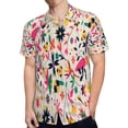 thumbnail image 4 of High Quality Hawaiian Shirts for Men Short Sleeve Aloha Beach Shirt Floral Summer Casual Button Down Shirts Blouses ZSP9HR, 4 of 7