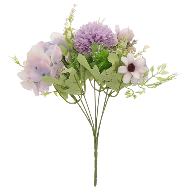 BRIGHTFUFU Suministros de arreglos florales de flores de flores artificiales decoración de ramo de boda floral floral