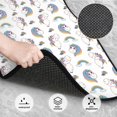 thumbnail image 3 of Balery Funny Kawaii Unicorns Dancing Juego de 4 Alfombrillas para Auto, Revestimientos de Caucho Resistente, Diseño Antideslizante, 3 of 7