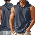 thumbnail image 2 of Bcfgryg Men's Tank Tops Slim Fit Sleeveless Hoodie For Casual Wear Breathable Spring Summer For Daily Activities And Shorts Pairing Men's Sleeveless Jacket Vest, 2 of 4