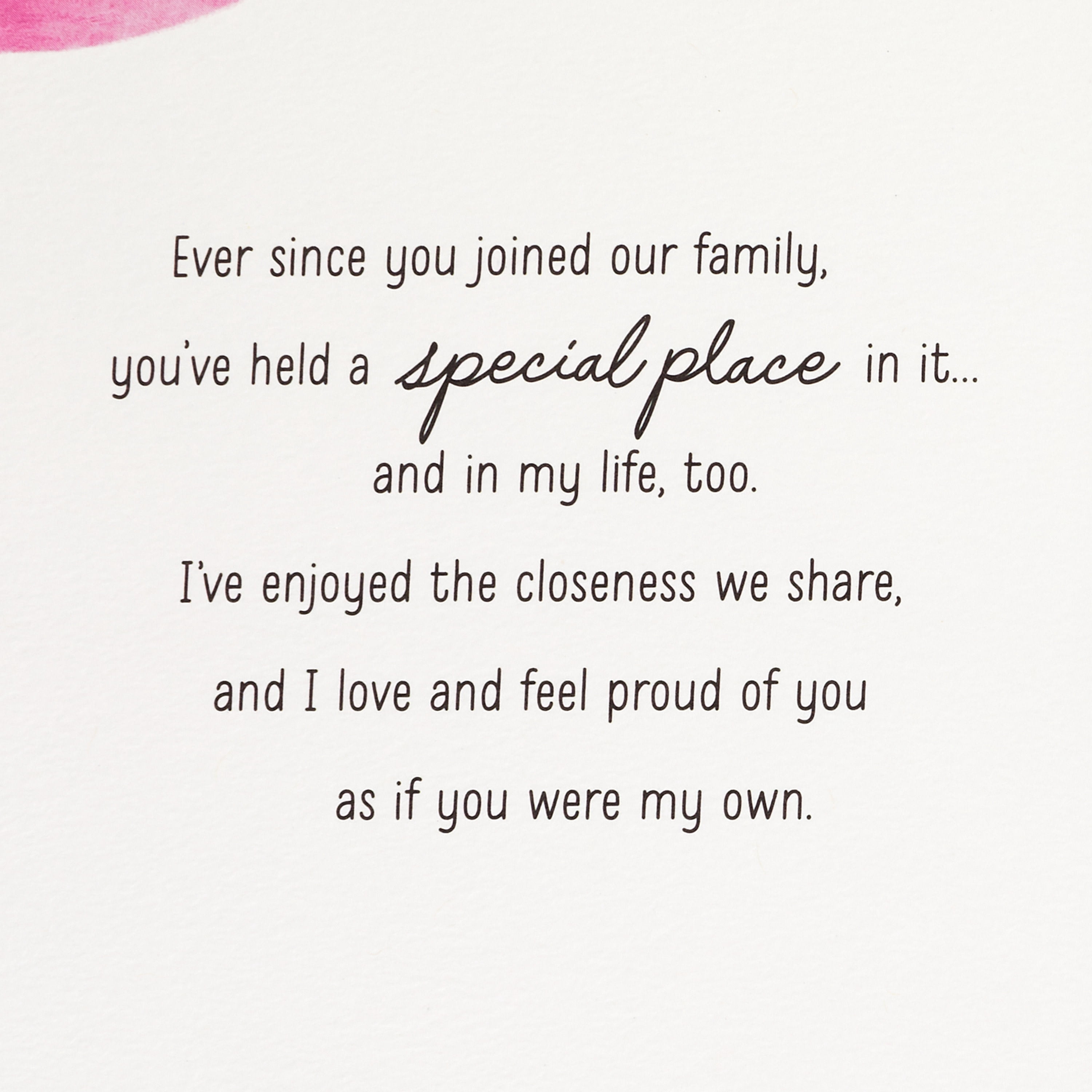 Hallmark Birthday Card for Daughter-in-Law (You're a True Daughter of My Heart)