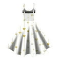 thumbnail image 4 of LWavelet 2026 Valentine's Wrap Cutout Heart Dress, Women's Romantic Rose Print Sleeveless Flowy Trendy Sundresses White 2XL, 4 of 4
