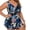 Blue, variant on Womens Plus Size Bathing Suit V Neck Tank Tops High Waist Trunks Stretchy Modest 2 Piece Swim Sets (XL, Blue)