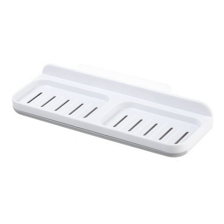2PCS Drain Silicone Soap Box Deflecting Soap Dish Non Slip Soap Mat  Bathroom Supplies Soft Rubber Soap Holder Retractable Drying Rack with  Shelves