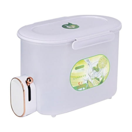 

cLKheng Storage Containers Kitchen Essentials for New Home kitchen Clearance Items under 10 Dollars Deals Prime Drinks Dispenser 5L Fridge Beverage Drink Dispenser Refrigerator Cold Kettle With Ta