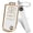 Gold-white, variant on Key Fob Cover Compatible with Mazda 3 6 8 CX-3 CX-5 CX-7 CX-9 Miata MX-5 RX-8 Keychain Case Holder Protector,Gold-black