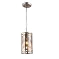 thumbnail image 1 of Lauren Industrial 1 Light Antique Silver Mini Ceiling Pendant - 5.5 in., 1 of 1