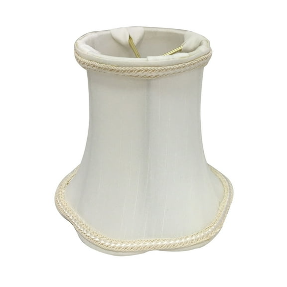 Royal Designs, Inc. Decorative Trim Scallop Bell Chandelier Basic Shade CS-703WH, White, 3 x 5 x 4.5