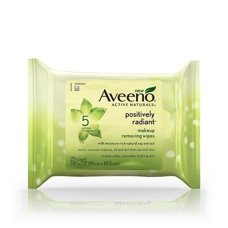 Daily Cleaning Pads - Aveeno Positively Radiant Daily Exfoliating Cleansing Pads, 25 Count