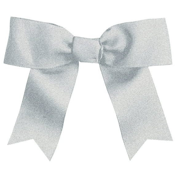 Hair Bows Metalic Silver