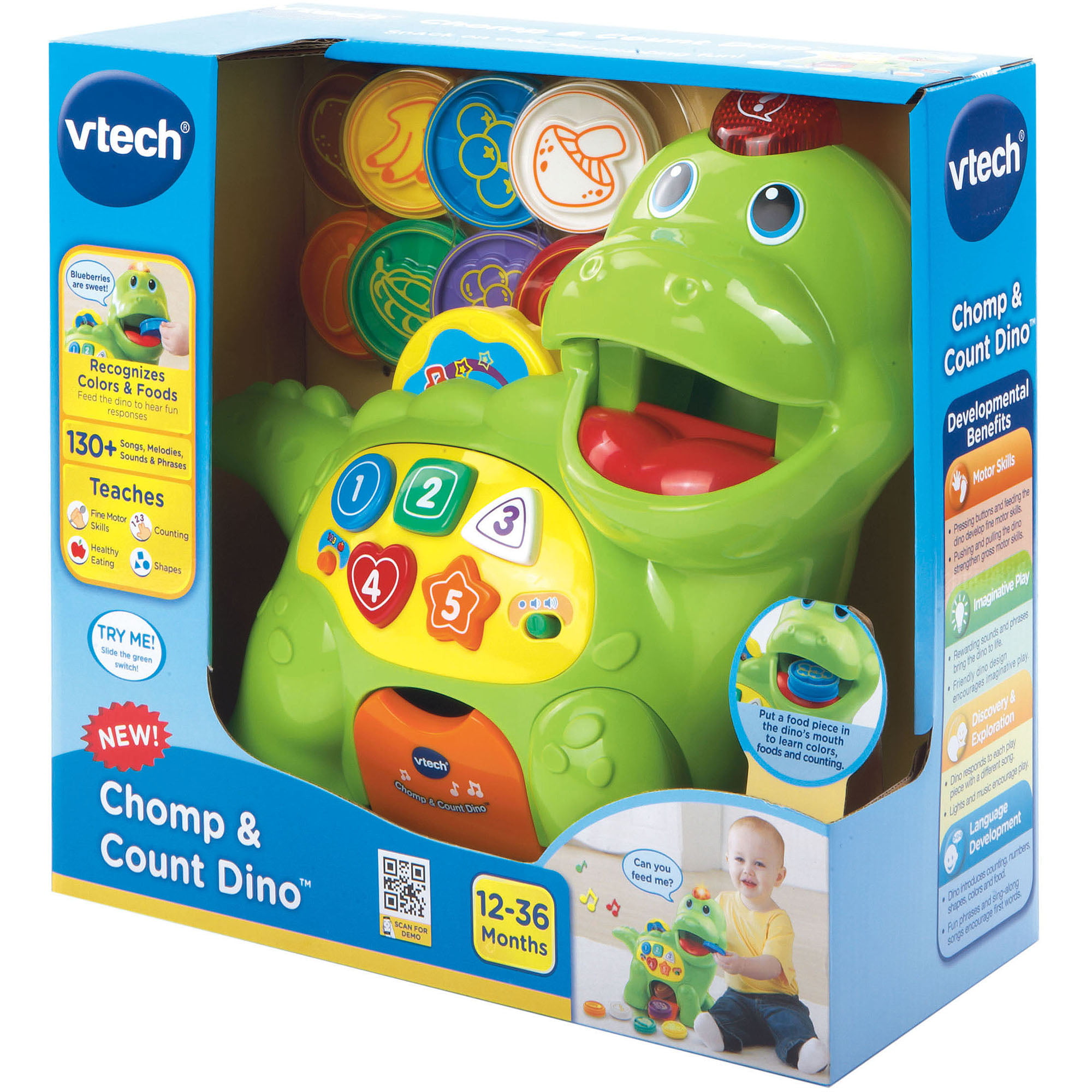 Chomp Count Vtech Dino And Toy Toddler Learning Baby ...