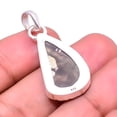 thumbnail image 2 of Petrified Peanut Wood Jasper -Australia Designer Handmade 925 Sterling Silver Pendant 1.37", Brown Peanut Wood Jasper Pendant P_8060_321_63, 2 of 2