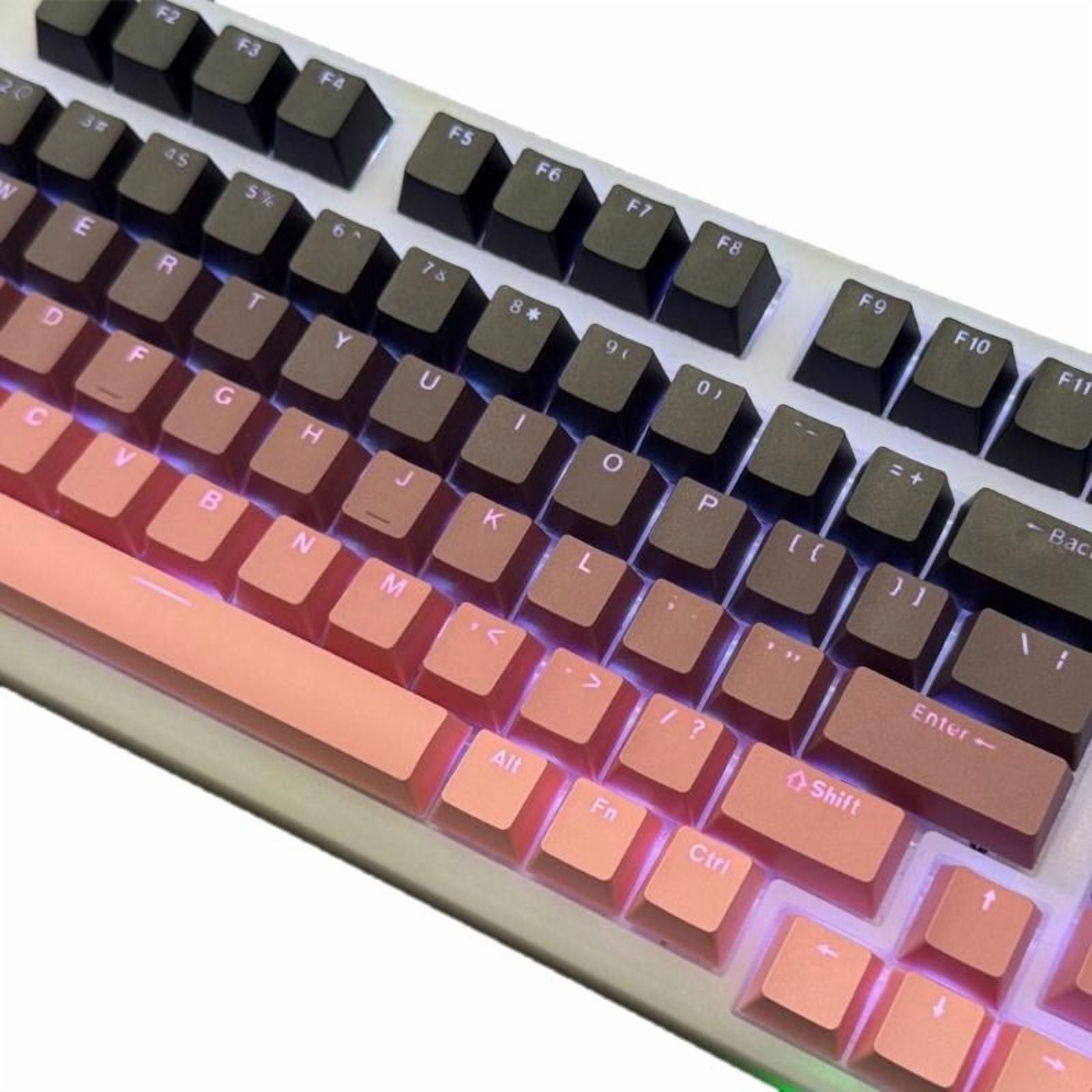 Gradient Keycaps OEM Height Backlit PBT Keycap For Mechanical Gaming Keyboard Switches Keycap Set 130PCS