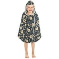 thumbnail image 7 of Toddler Hooded Beach Towel 24x50 Kids Bath Towels Soft Quick Dry for Swim Pool Boys Girls Flash Flower and Leaf, 7 of 7