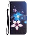 thumbnail image 4 of Funda de PU anticaídas con correa para teléfono Libélulas para Motorola Moto G54 5G Azul Yuxing, 4 of 5