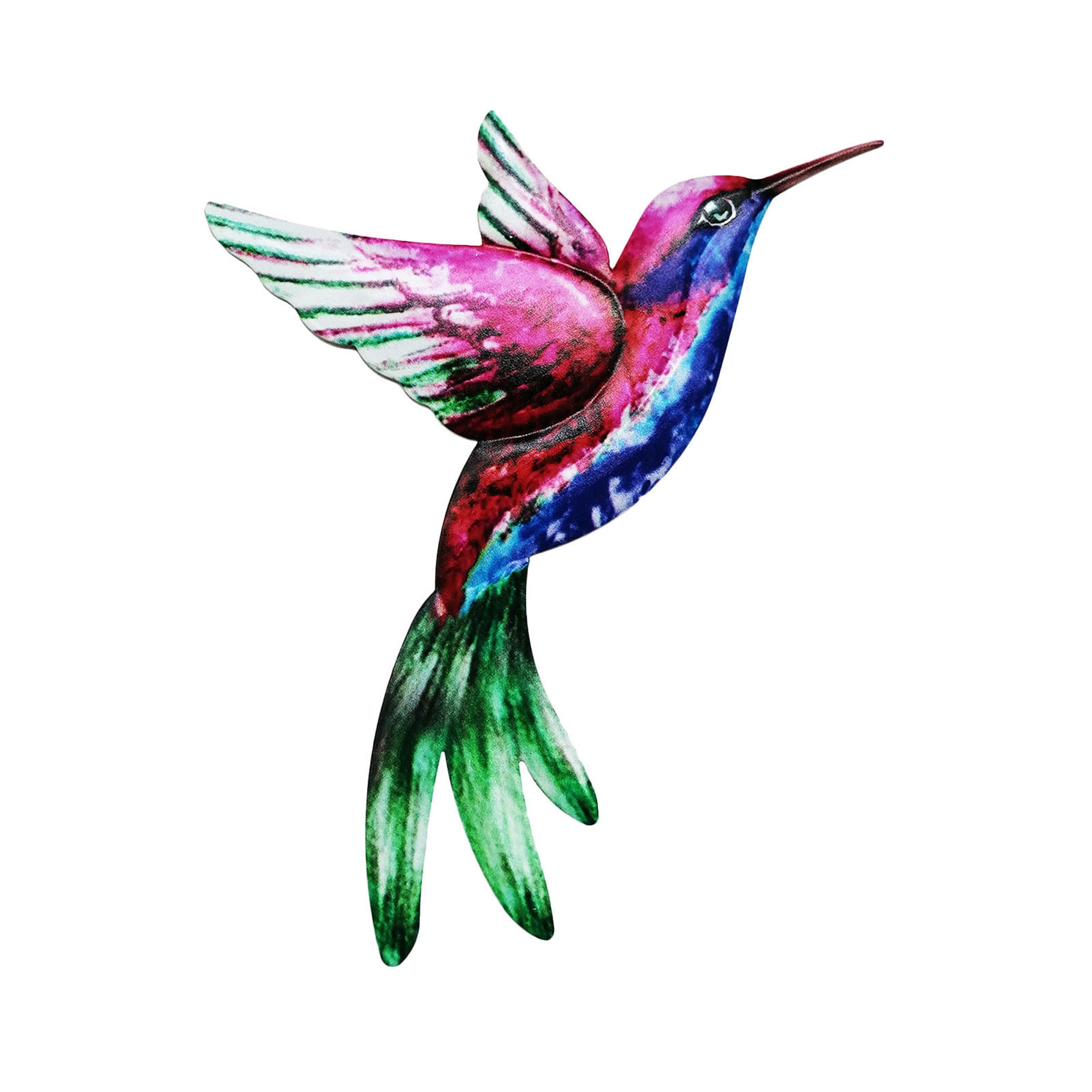 TFFR Outdoor Hummingbird Decor, Metal Hummingbird Wall Art Pendant ...