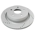 thumbnail image 5 of TRQ Performance Drilled & Slotted Zinc Coated Front & Rear Brake Rotor Set, 5 of 6