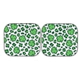 thumbnail image 7 of Daiia Leopard print St. Patrick's Day 2PCS Car Windshield Sun Shade, Foldable Sun Shield for Car Front Window, Auto Sun Blocker Visor Protector Universal for Truck SUV Pickup-Small, 7 of 7