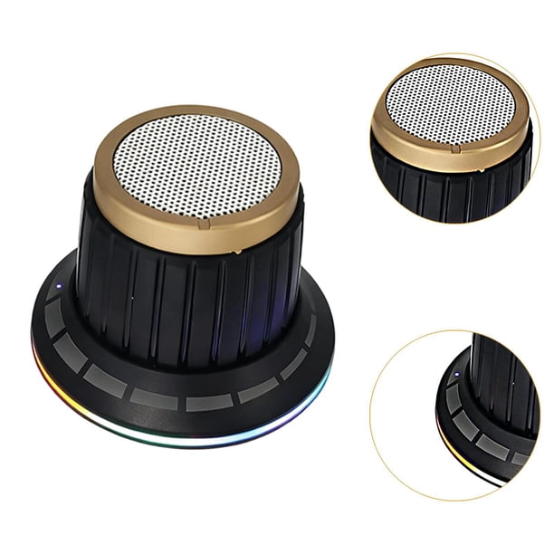 Altavoz Bluetooth con botón magnético, ligero y fácil de usar para el hogar, la oficina y los viajes. Negro