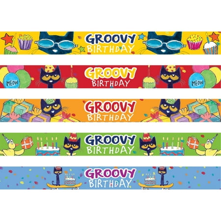 - Pete the Cat Groovy Birthday Slap Bracelets