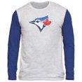 thumbnail image 1 of Toronto Blue Jays Distressed Logo Tri-Blend Long Sleeve  T-Shirt - Bulletin, 1 of 1