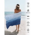 thumbnail image 5 of Navy Blue White Brush Stroke Textured Beach Towels Blanket Soft & Absorbent Quick Dry Microfiber Abstract Modern Pool Towels for Swimming ,Yoga, Sports, Gym, Camping,Large 30X60in,, 5 of 7