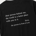 thumbnail image 4 of Dear Person Behind Me Motivational Graphic T-Shirt, Unisex Classic Fit Tee, 4 of 9