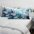 thumbnail image 4 of Coastal Ocean Small Pillow Covers, Summer Vintage Colorful Coral Soft Breathable Throw Pillow Cases with Invisible Zipper, Decorative Pillowcase Pillows Protectors for Sofa Bed Chair 12"x20", 4 of 9