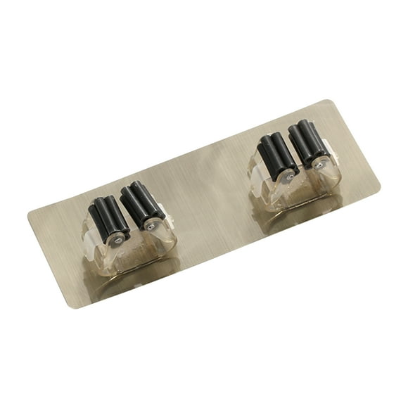 Mop Holder Broom Holder Self-adhesive Broom Hanger Organizer Mop Storage Rack for Kitchen Bathroom Garden