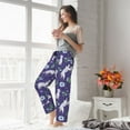 thumbnail image 4 of Uemuo Cute Dog Pattern Women's Wide Leg Palazzo Lounge Pants with Pockets Light Weight Loose Comfy Casual Pajama Pants-Large, 4 of 9