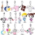 thumbnail image 2 of Charms 2023 Encantos 925 Plata Rosa Serie Estrellas Colgante Cuentas Ajuste Original Collar Pulsera Regalo Para Las Mujeres Diy, 2 of 4