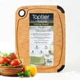 thumbnail image 1 of Tabla de cortar Toptier de fibra de madera, antideslizante, reversible, 29 x 23 cm, 1 of 7