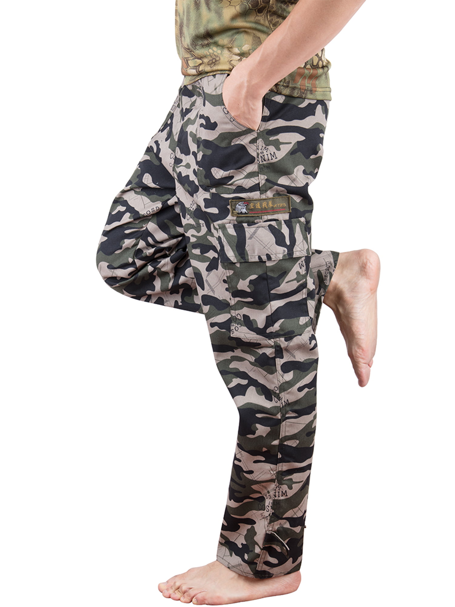 camouflage hiking pants