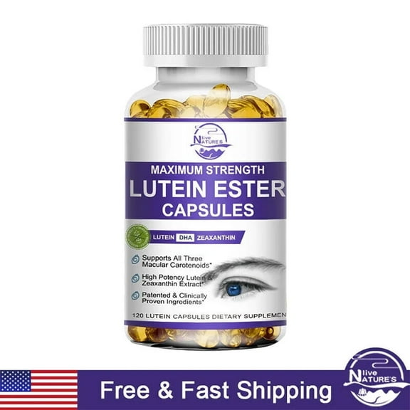 Nature's Live Lutein 20mg Supplement with zeaxanthin for Protect Vision and Relieve Visual Fatigue Non-GMO 120 Vegan Capsules