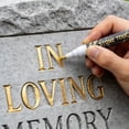 thumbnail image 5 of Marker Pen For Restoring Faded Inscriptions Stone touch Up Pen Strong Coverage Ideal For Lettering And Memorial Inscriptions 10ml, 5 of 5
