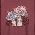 thumbnail image 3 of Instant Message - Watercolor Mushrooms - Women's Lightweight French Terry Long Sleeve Shirt, 3 of 6