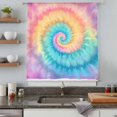 thumbnail image 5 of Colorful Tie Dye Sheer Curtains 63 Inches Long, Rainbow Ombre Abstract Pattern Art Light Filering Curtains, Breathable Simi Curtain Privacy Drapes for Living Room Bedroom Lightweight Window Treatment, 5 of 9
