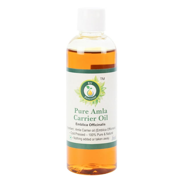 Huile d'Amla Emblica Officinalis Pure Naturelle Pressée à Froid pour la Pousse des Cheveux Huile Capillaire d'Amla Série d'Herbes Rares 100ml 3.38oz par R V Essential