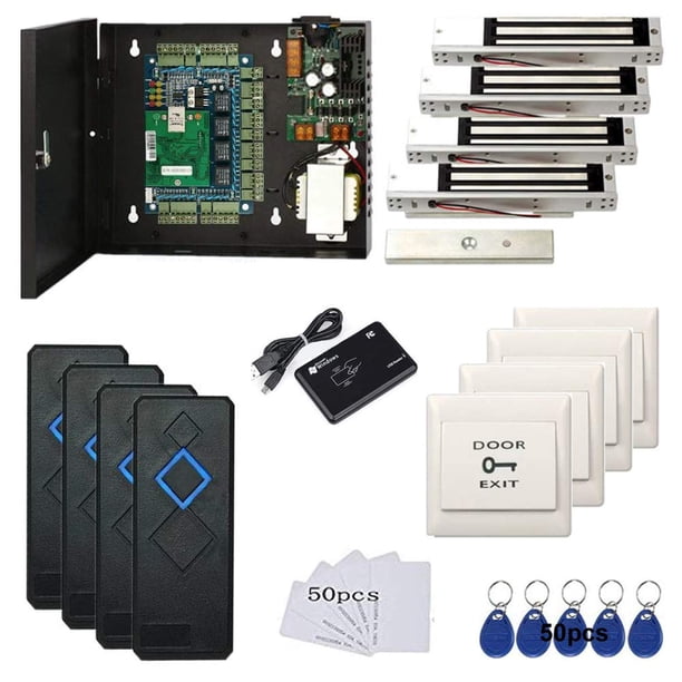 Sistema de control de acceso MENGQI-CONTROL de 4 puertas con cerradura de 280 kg