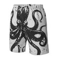 thumbnail image 4 of Logiee Abstract Ink Octopus Print Mens Swim Trunks Quick Dry Board Shorts,Breathable Hawaii Beach Shorts Swimwear Bathing Suits-Large, 4 of 6