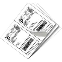 ProLine 200 8.5x5.5 Premium Shipping Labels Half Sheet Self Adhesive USPS UPS FedEx USA (100 Sheets)