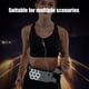 thumbnail image 4 of Riñonera unisex para correr | Cinturón deportivo multifuncional impermeable para maratón y jogging al aire libre | Porta teléfono y bolsa para botella | Ligera y ajustada | 1 unidad | 27x14 cm, 4 of 6