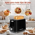 thumbnail image 4 of Tostadora 750w 2 Rebanadas 7 Niveles De Tostado Negra, 4 of 8