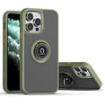 thumbnail image 4 of Entronix Shockproof Matte Case for iPhone 12 Pro Max, Shockproof Rotating Holder Ring, Green, 4 of 4