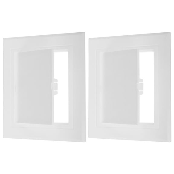 5x5 inch(125x125mm) Removable Hinged Access Panel, 2 Pcs ABS Plumbing Access Doors Easy Wall Hole Cover, White